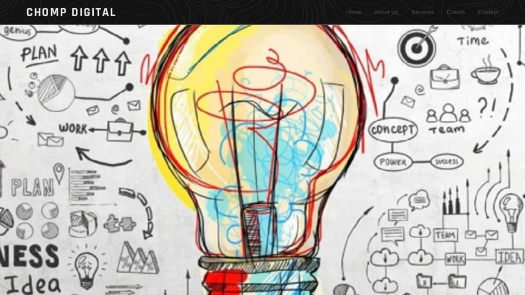 Screenshot of Chomp Digital's Website