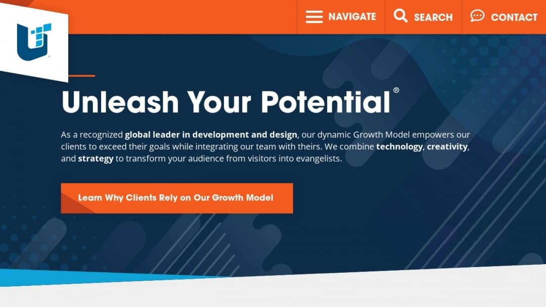 Screenshot of Unleashed Technologies's Website