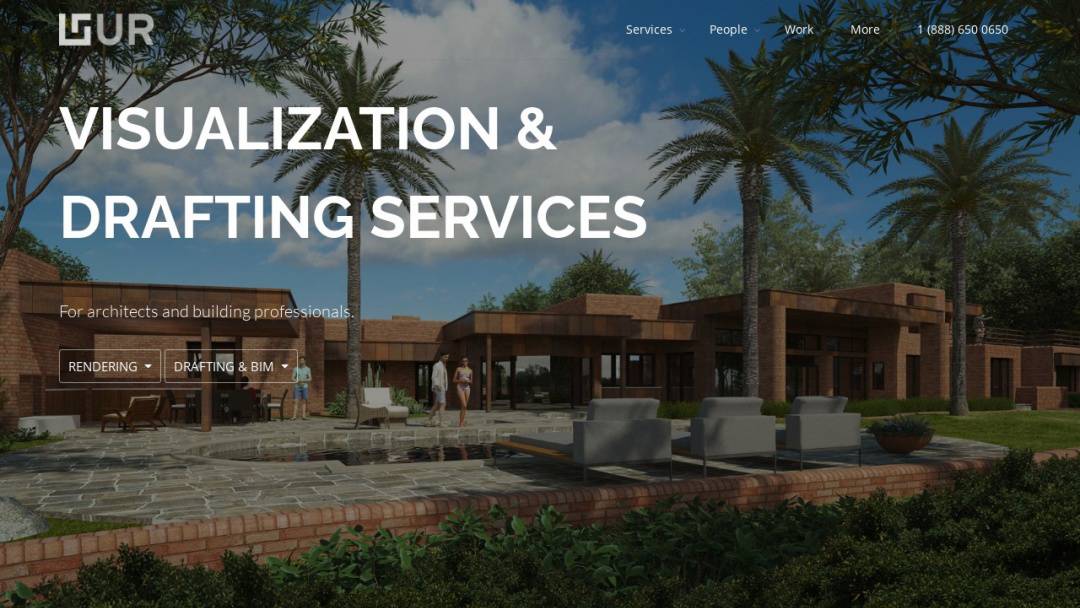 Screenshot of URStudio's Website