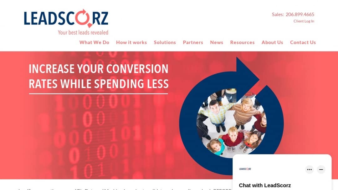 Screenshot of Vega Performance Marketing's Website