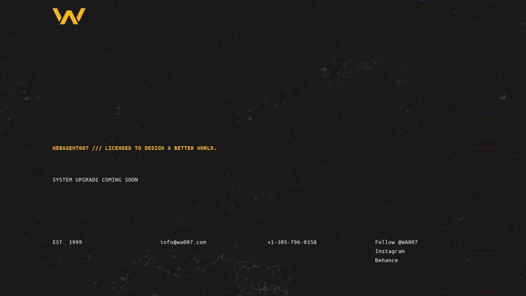 Screenshot of WA007's Website