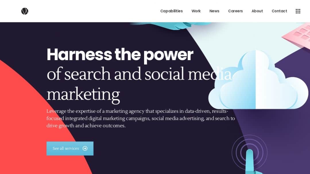 Screenshot of What Works Studio's Website