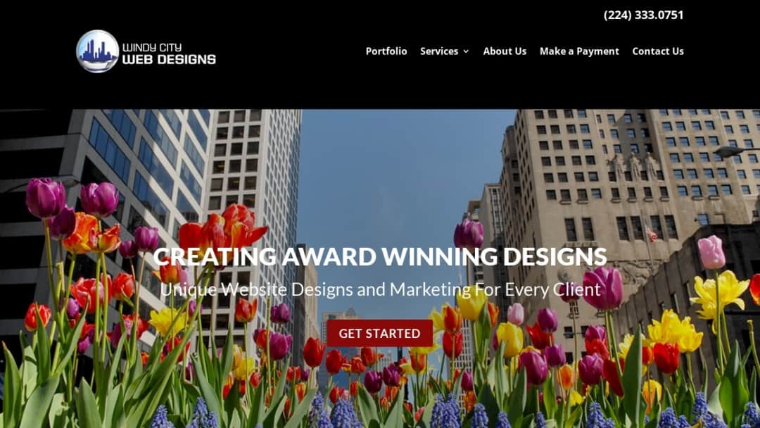 Screenshot of Windy City Web Designs's Website