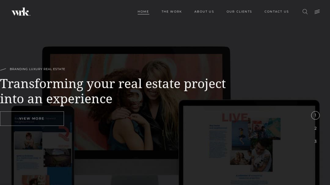 Screenshot of WRK Partners's Website