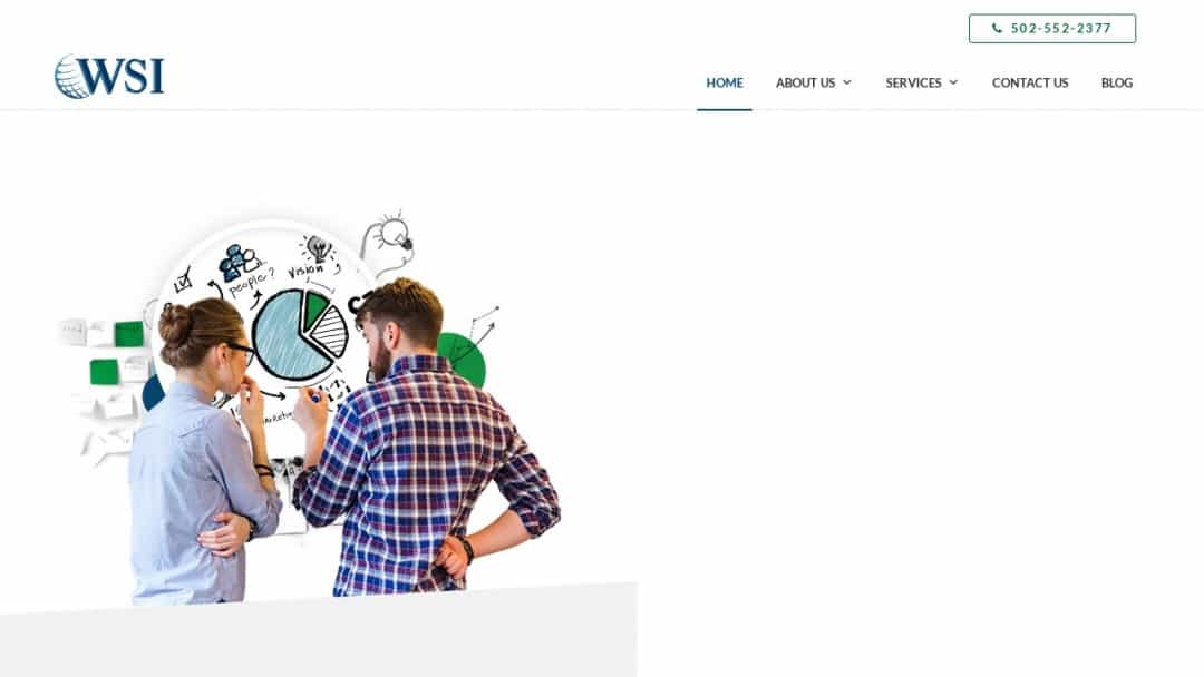 Screenshot of WSI Digital Win's Website