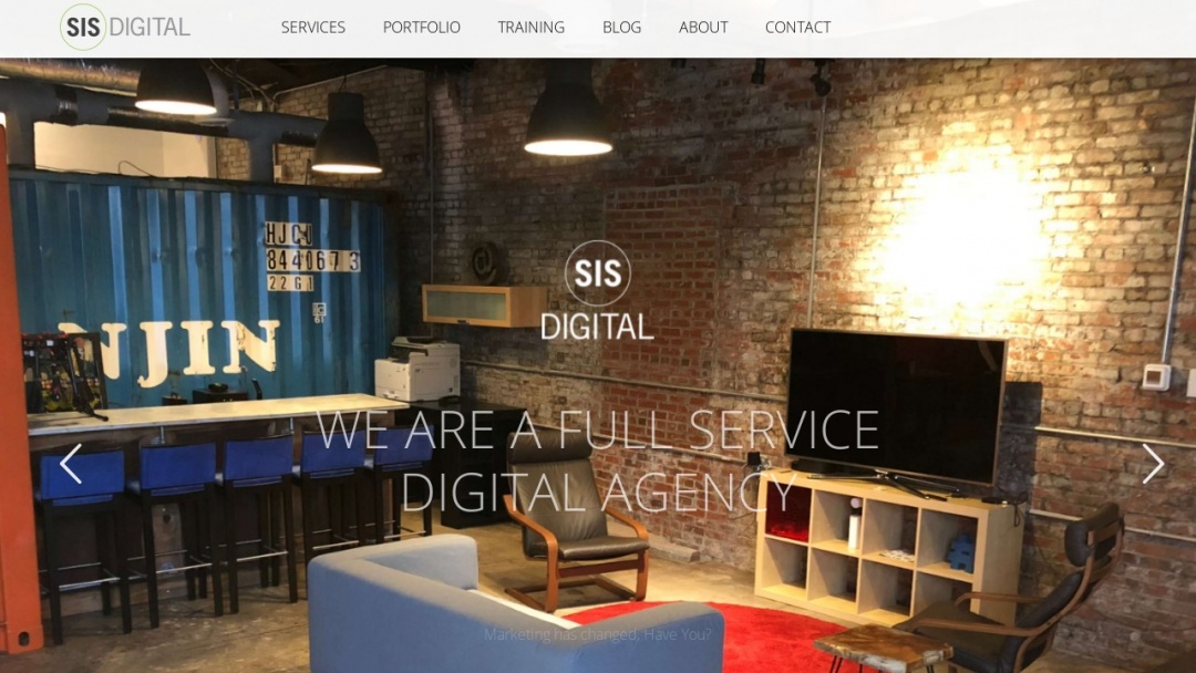Screenshot of SISDigital, LLC's Website