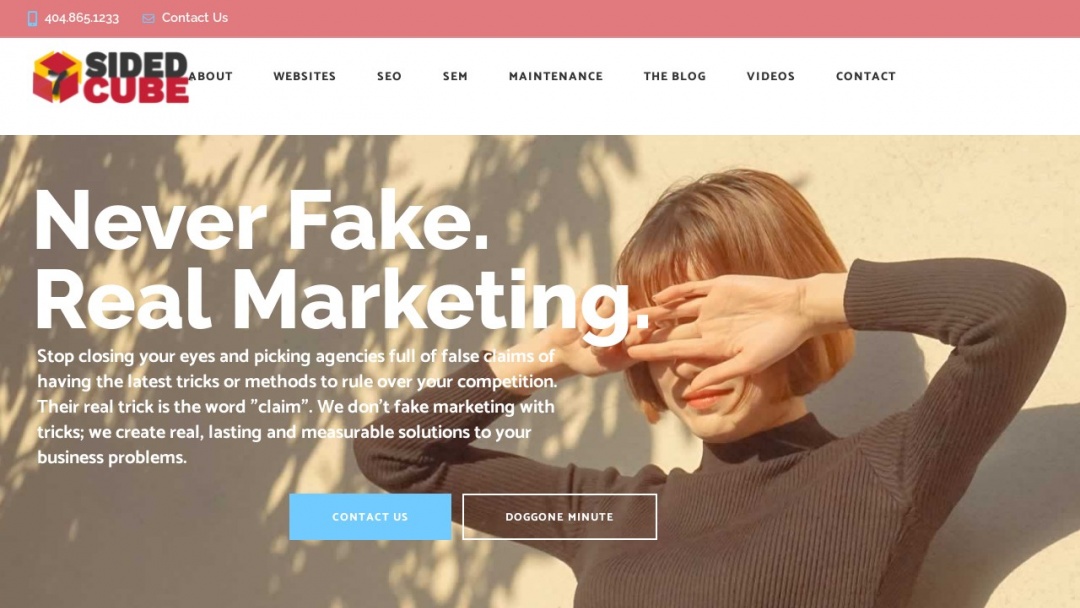 Screenshot of Spiral Cities Marketing LLC's Website