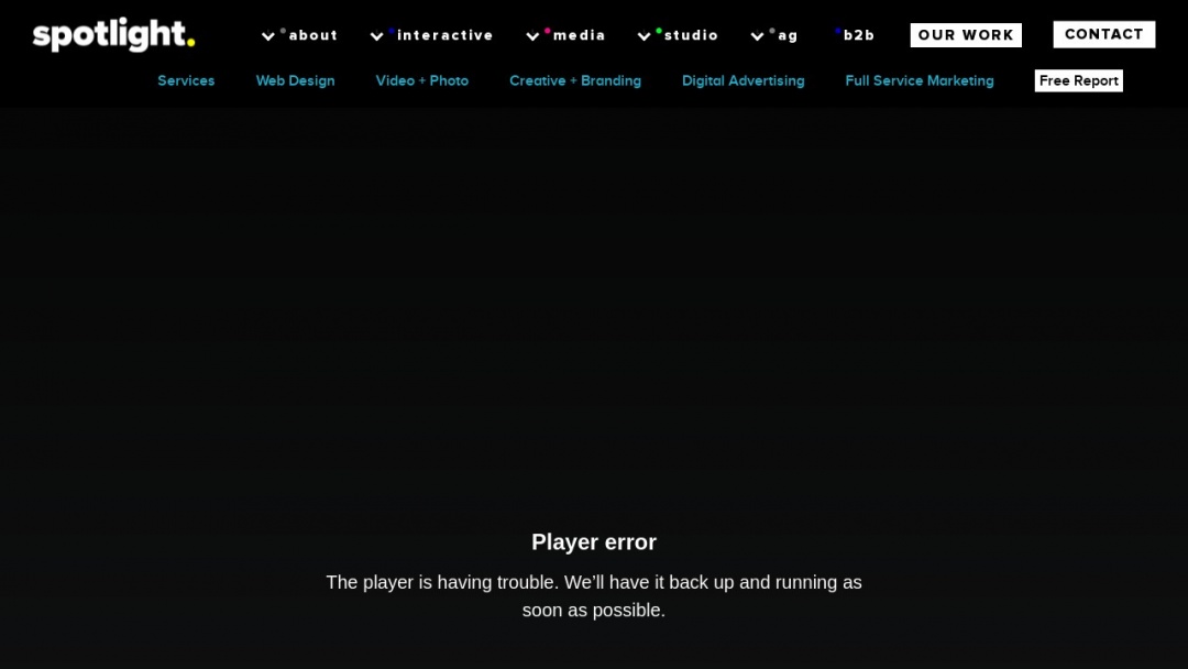 Screenshot of Spotlight's Website