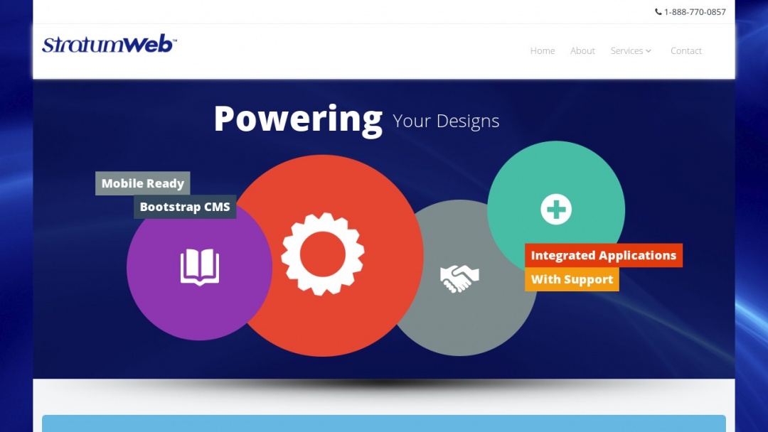 Screenshot of Stratum Development's Website