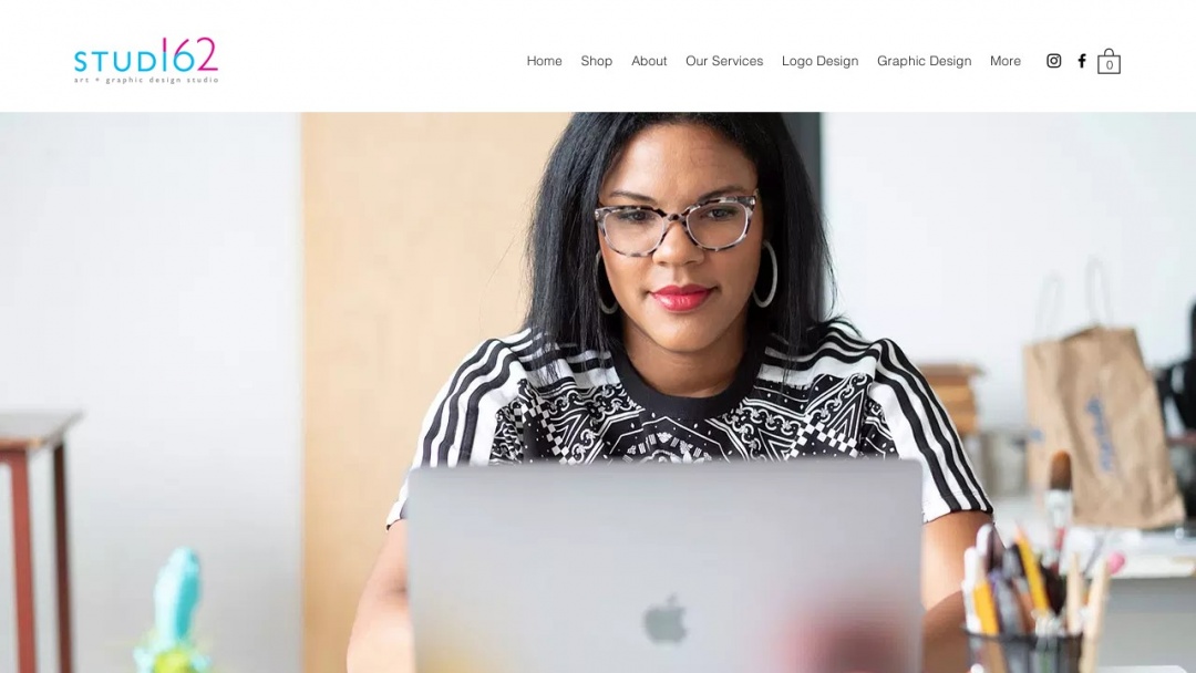 Screenshot of Studio 162's Website