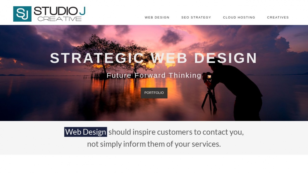 Screenshot of Studio J Creative LLC's Website