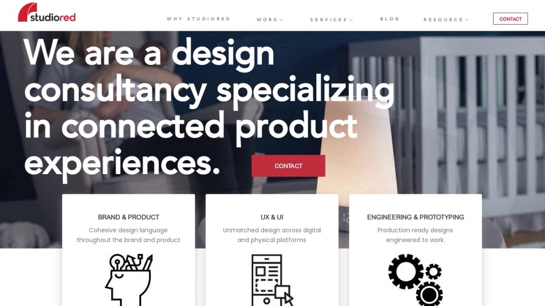 Screenshot of Studio Red's Website