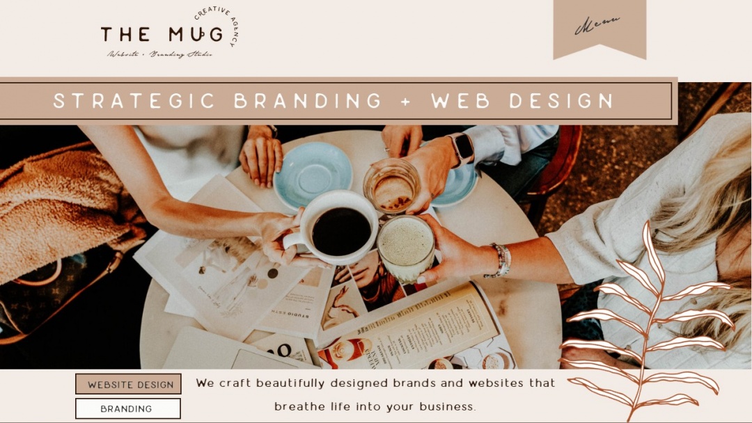 Screenshot of The Mug Creative Agency's Website