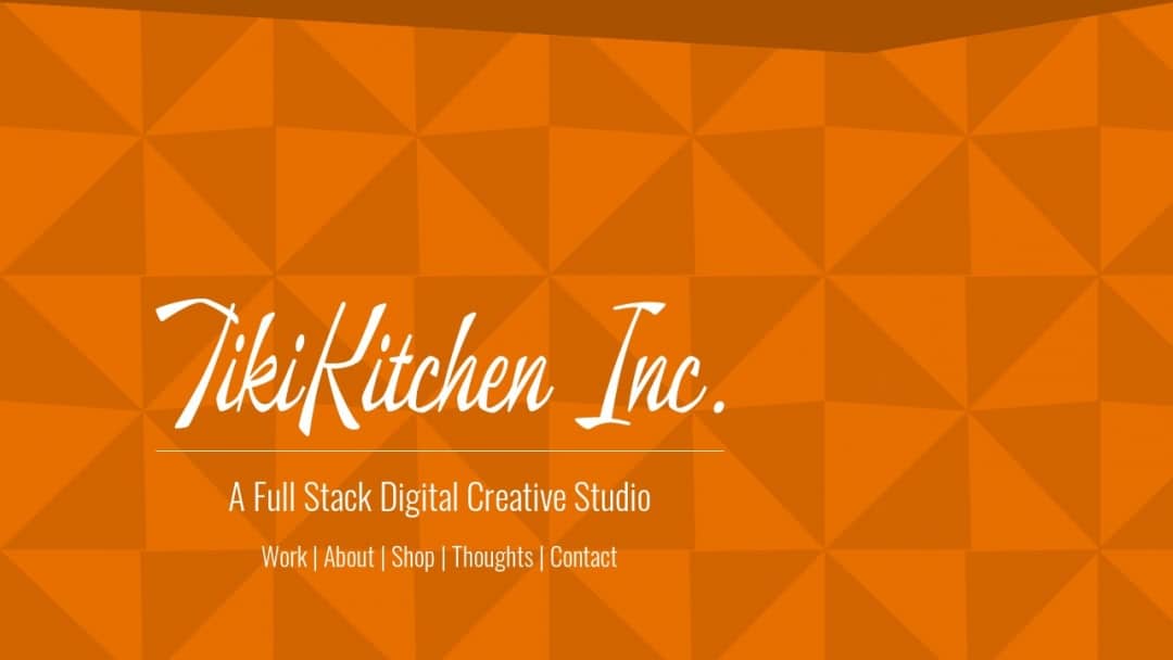 Screenshot of TikiKitchen Design's Website