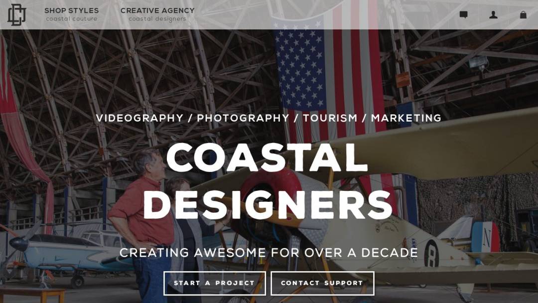 Screenshot of Tillamook Design's Website