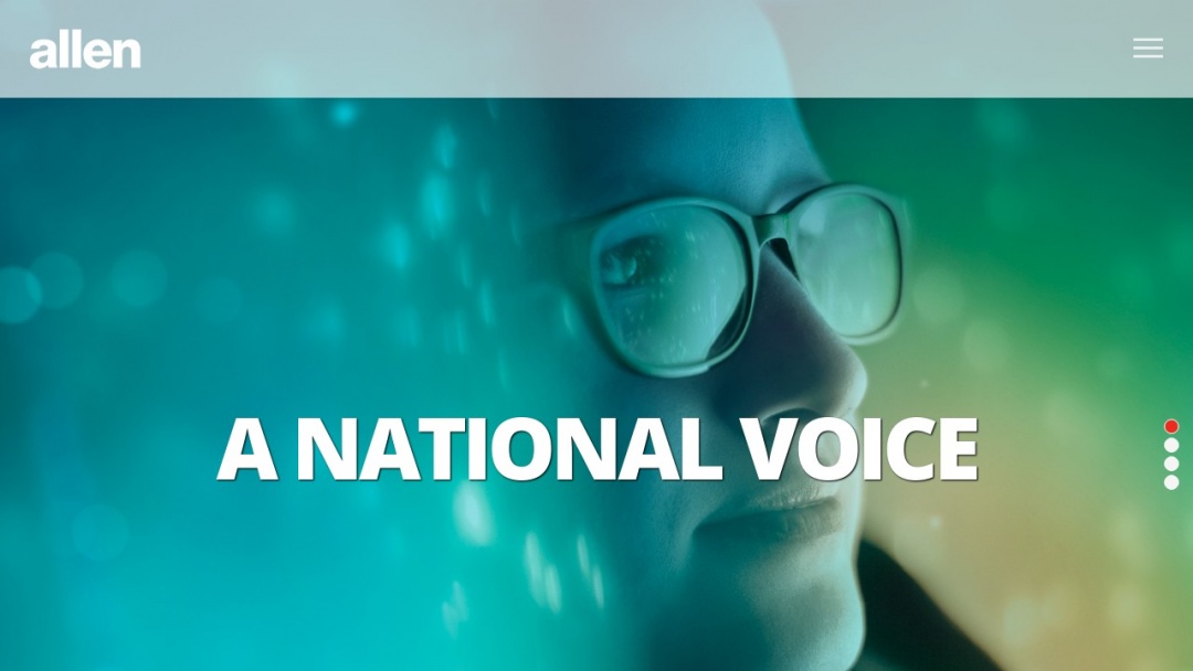 Screenshot of Allen Creative's Website