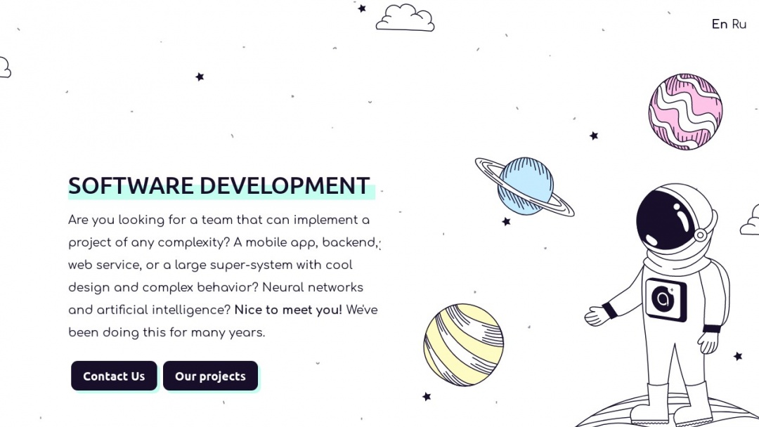 Screenshot of Arview's Website