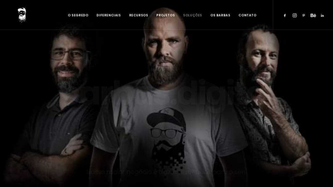 Screenshot of BarbasDigital's Website