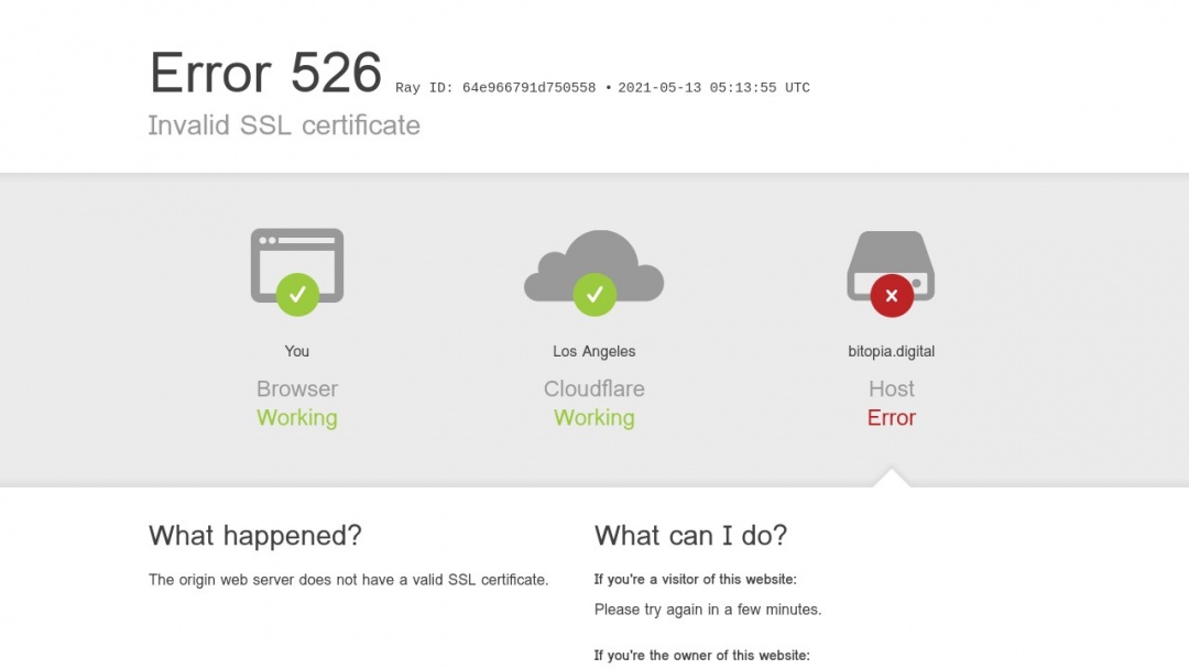 Screenshot of Bitopía's Website