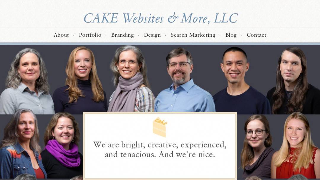 Screenshot of CAKE Websites & More's Website
