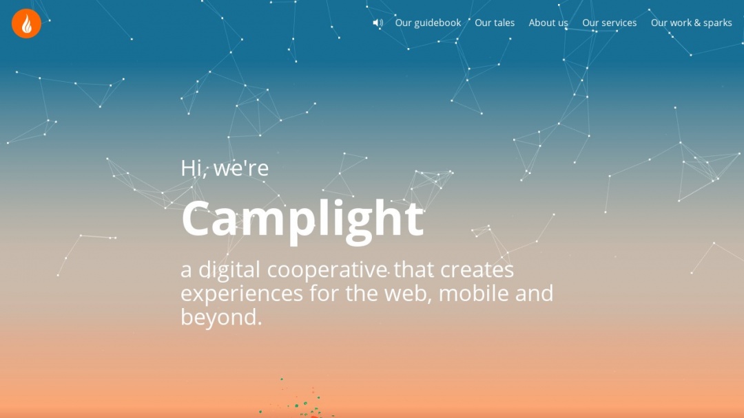 Screenshot of Camplight's Website