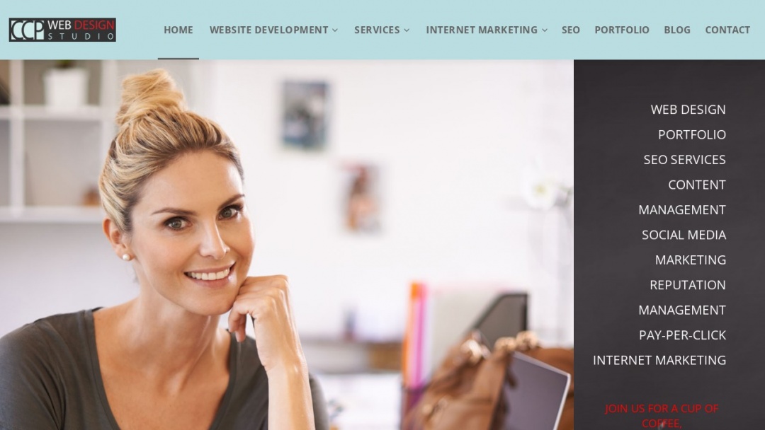 Screenshot of CCP Web Design's Website