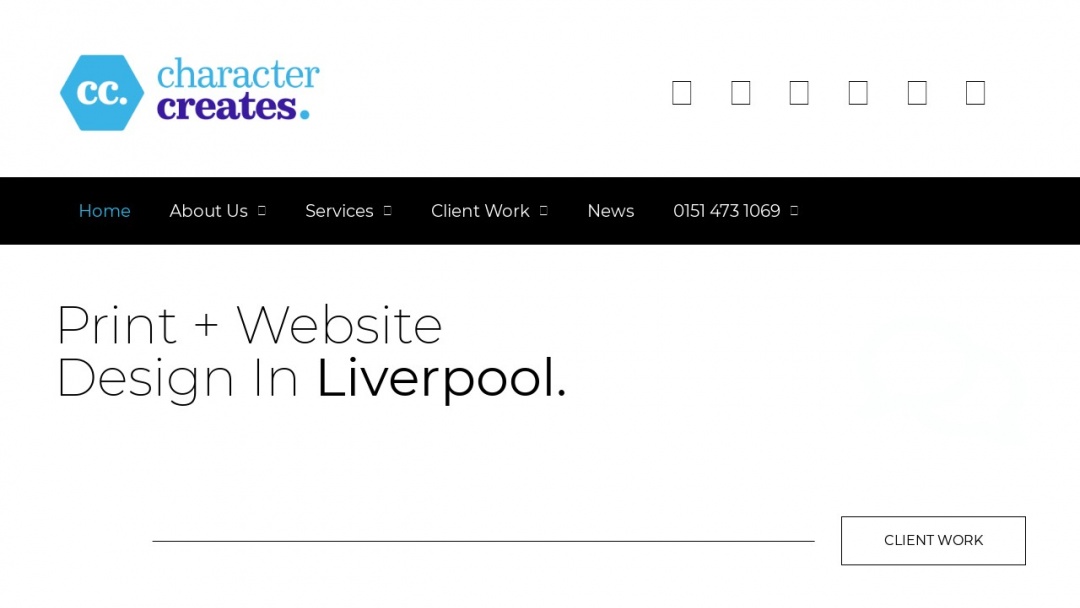 Screenshot of Character Creates's Website
