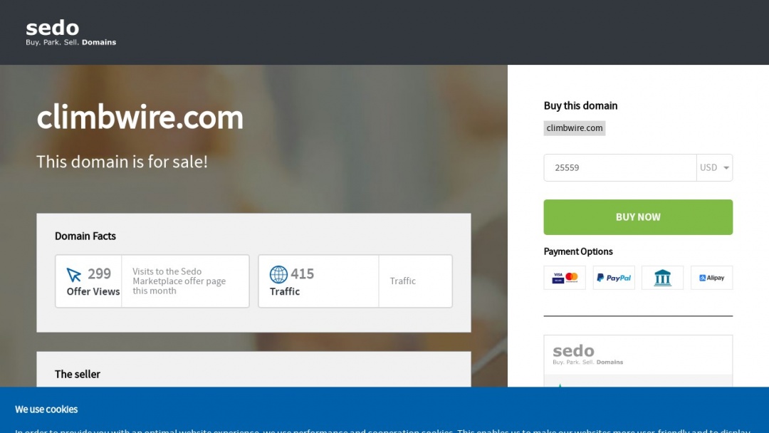 Screenshot of Climbwire Digital Media's Website