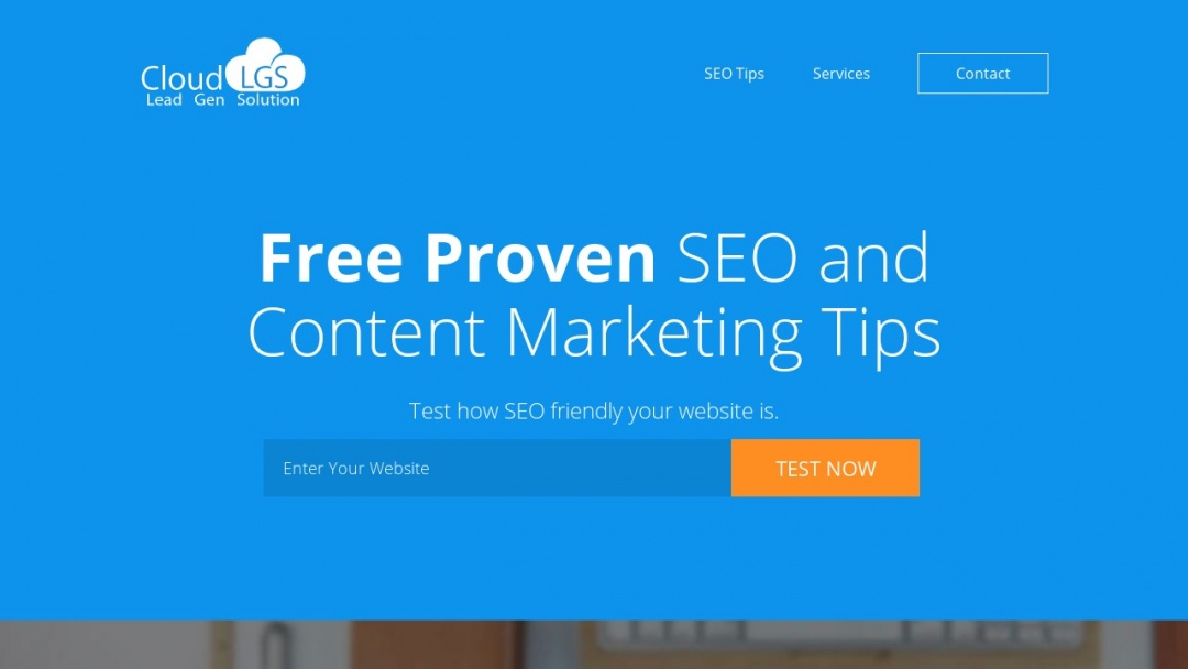 Screenshot of Cloud LGS's Website