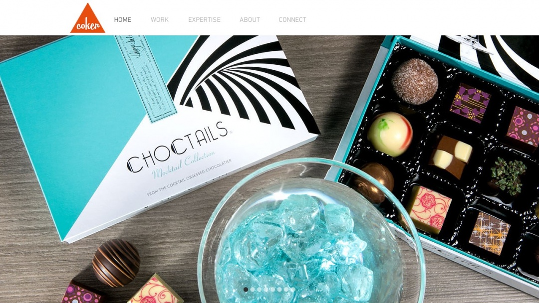 Screenshot of Coker Brand Design's Website