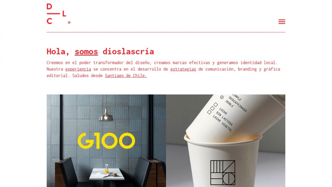 Screenshot of DIOSLASCRIA's Website