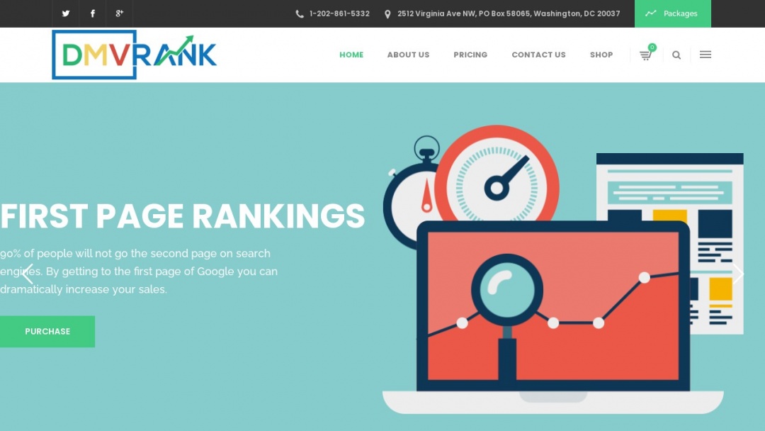 Screenshot of DMVRank's Website