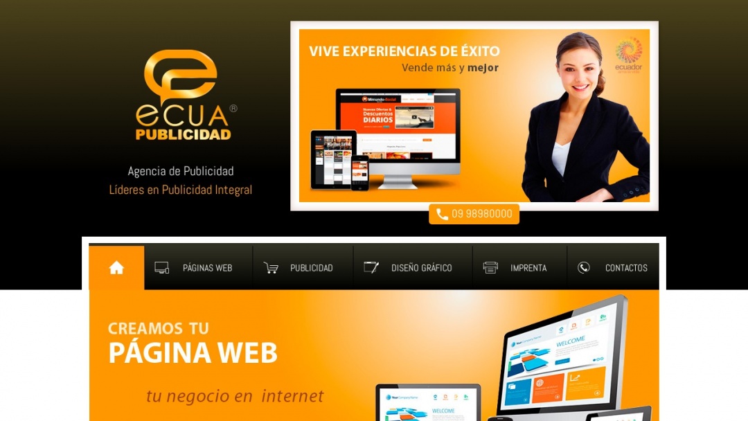 Screenshot of ECUAPUBLICIDAD's Website