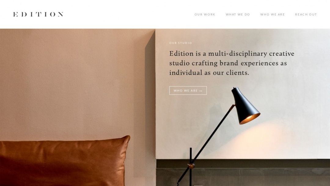 Screenshot of Edition's Website