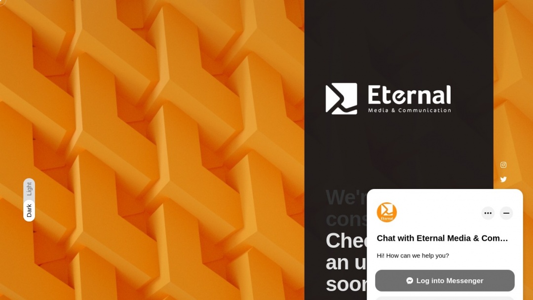 Screenshot of Eternal Media & Communication's Website