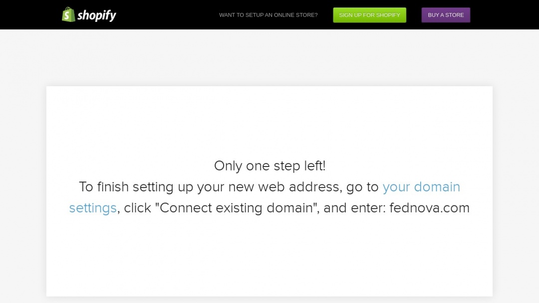 Screenshot of FEDNOVA's Website