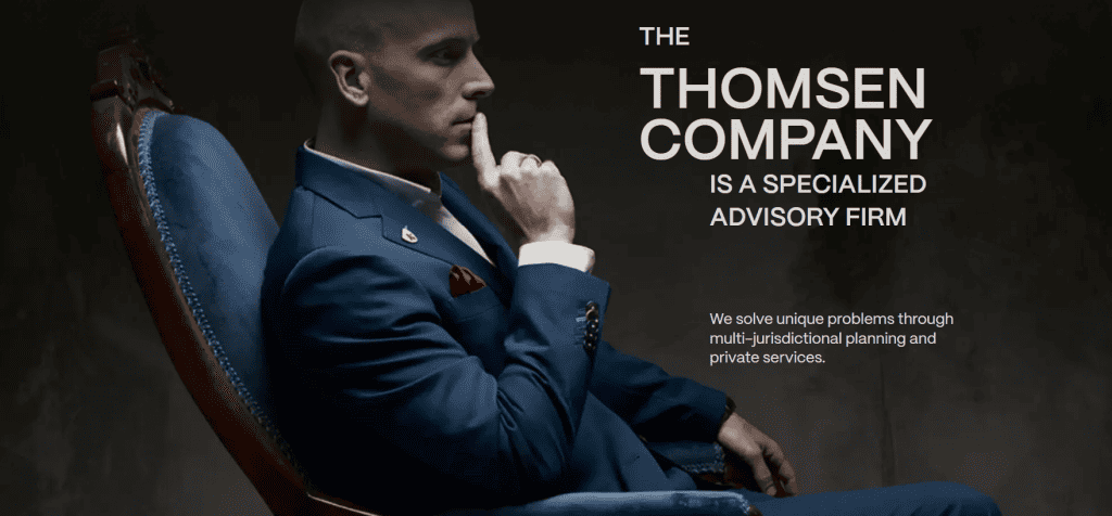 Screenshot of The Thomsen Company's Website