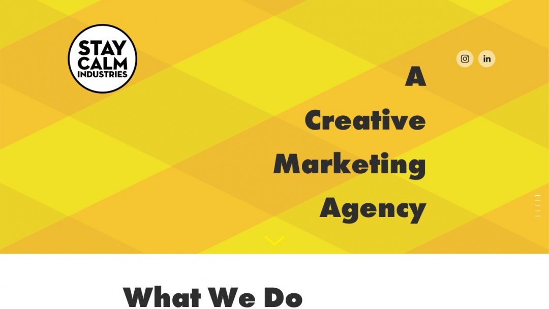 Screenshot of Stay Calm Industries's Website