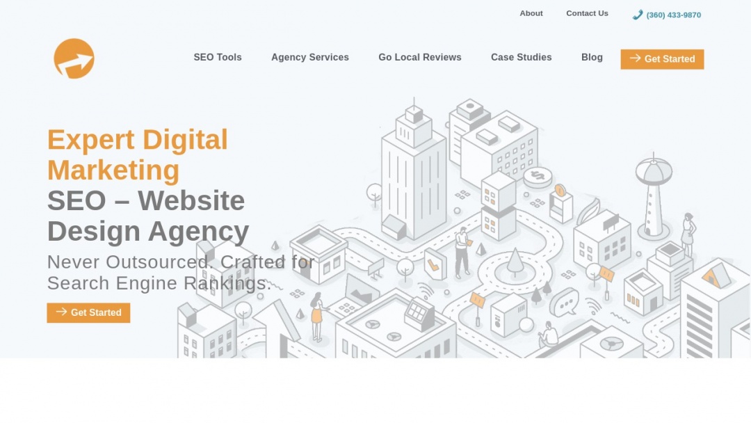 Screenshot of City Ranked Media, Inc.'s Website