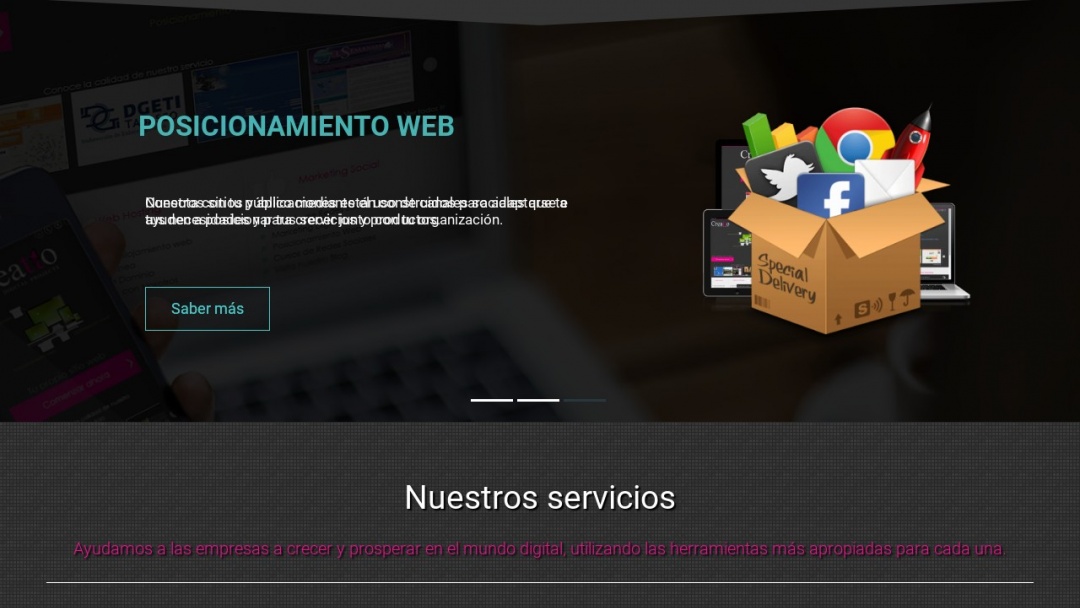 Screenshot of Creatto Web's Website