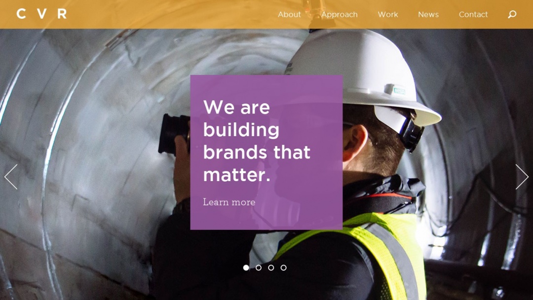 Screenshot of CVR's Website