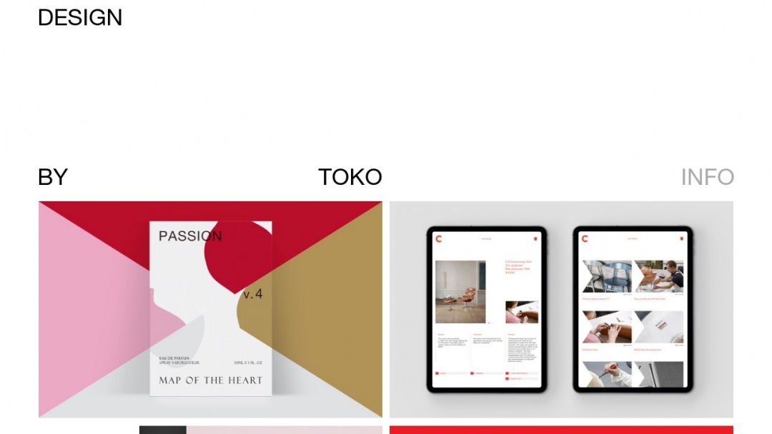 Screenshot of Design by Toko's Website