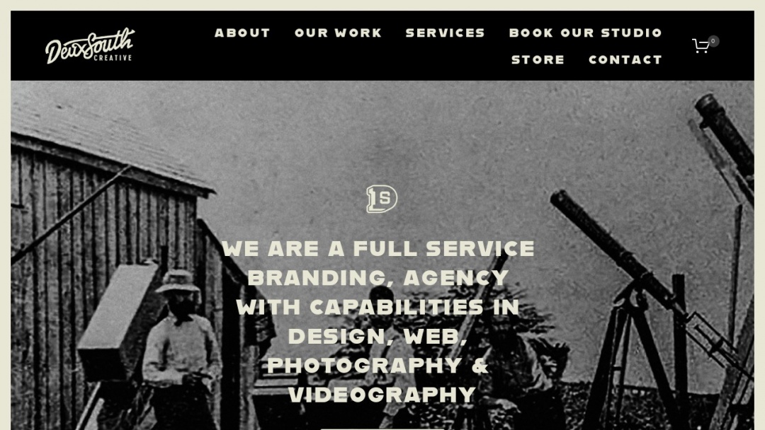 Screenshot of DeuxSouth Creative's Website