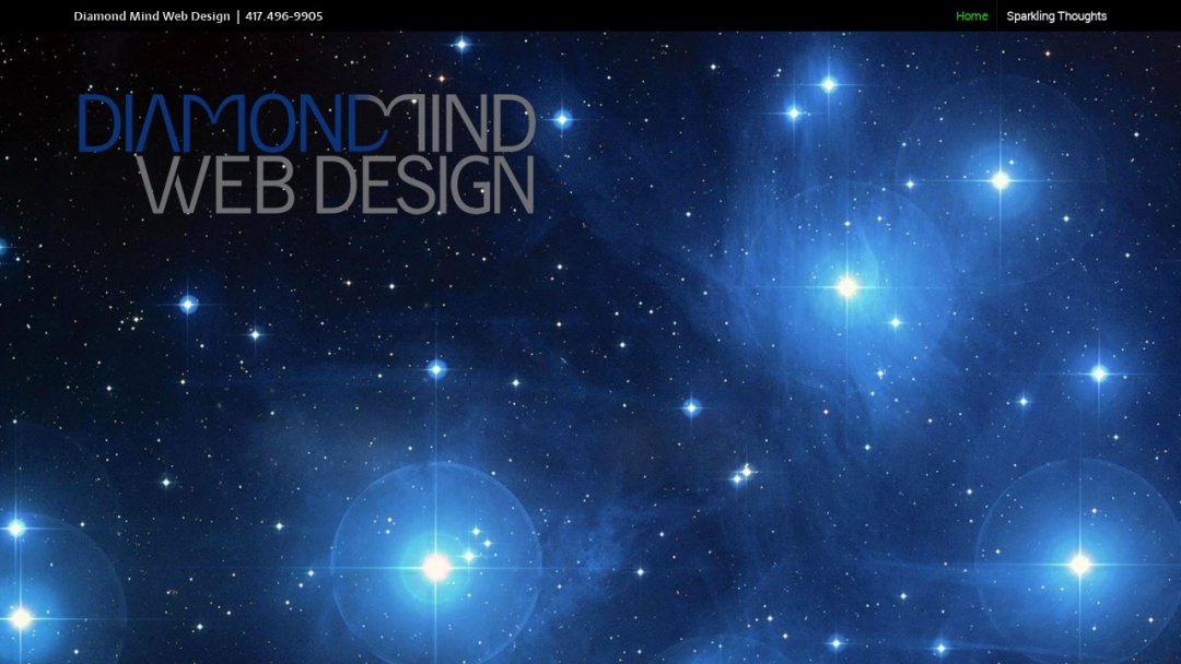 Screenshot of Diamond Mind Web Design's Website