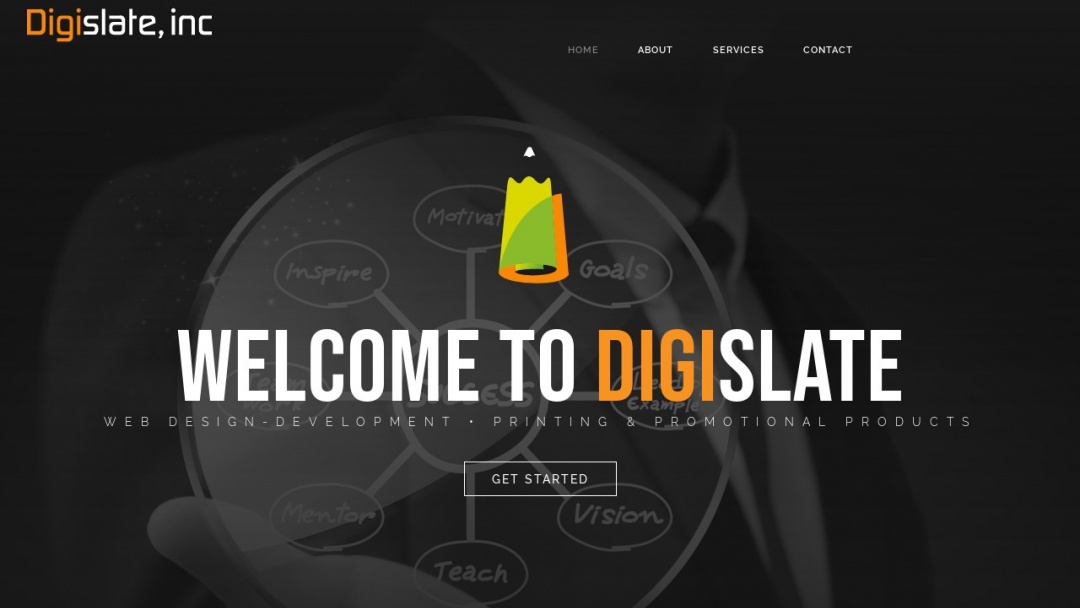 Screenshot of DigiSlate, Inc's Website