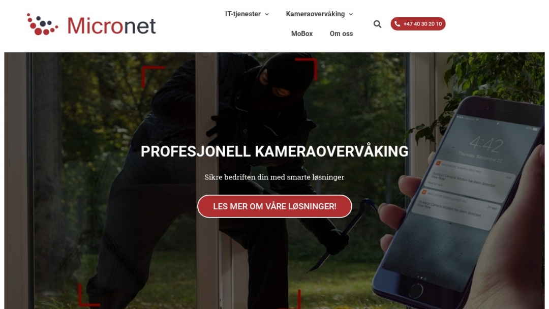 Screenshot of Digital-sikring AS's Website