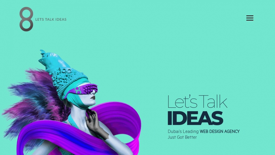 Screenshot of Element8 web design's Website