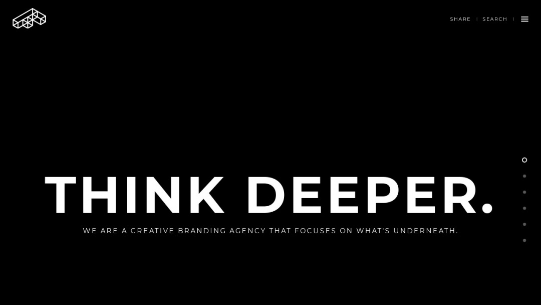 Screenshot of Fathom Creative's Website