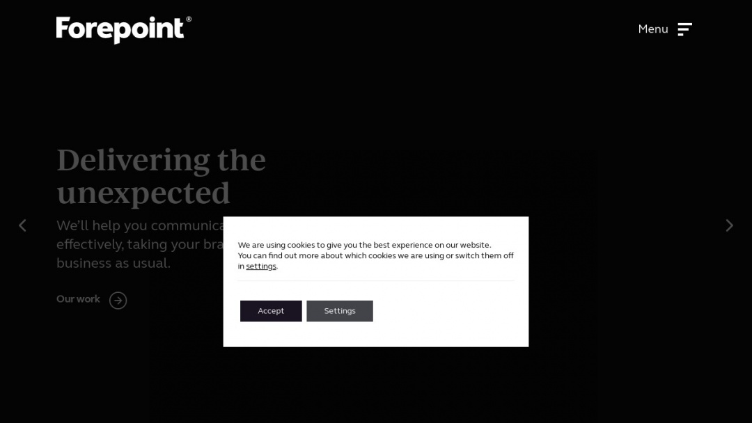 Screenshot of Forepoint Limited's Website