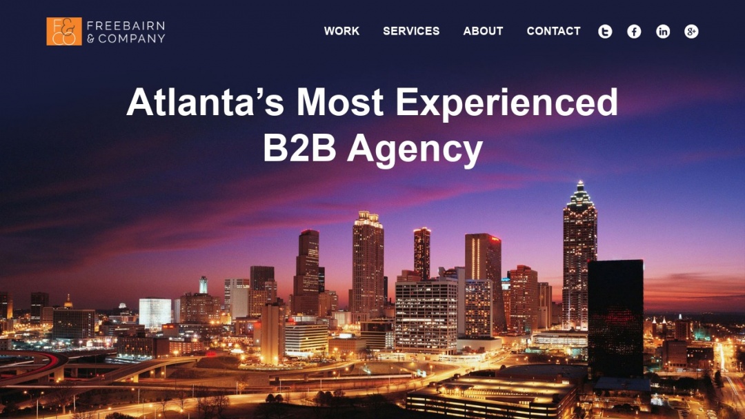 Screenshot of Freebairn & Company's Website